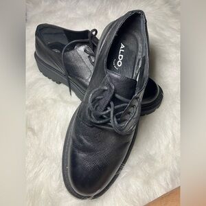 ALDO Men's Sleek Black Oxfords